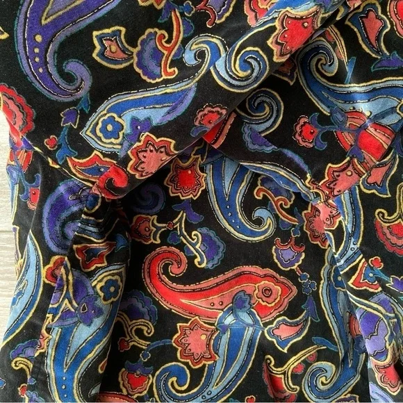 Vintage  Golden Horse Paisley Print Made in Japan Bomber Jacket - Picture 14 of 15